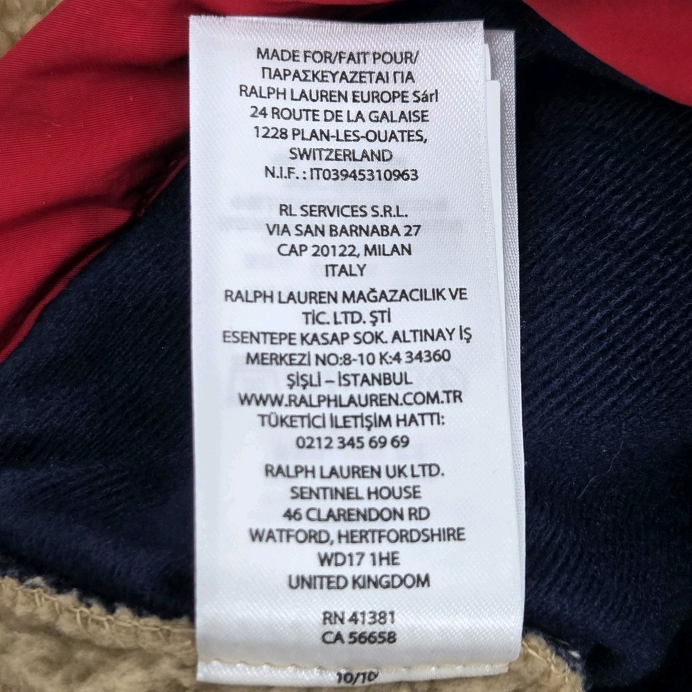 Polo Ralph Lauren Pile Fleece ColorBlock Hybrid 1/2 Zip Jacket Men's XXL Hooded - Picture 10 of 10